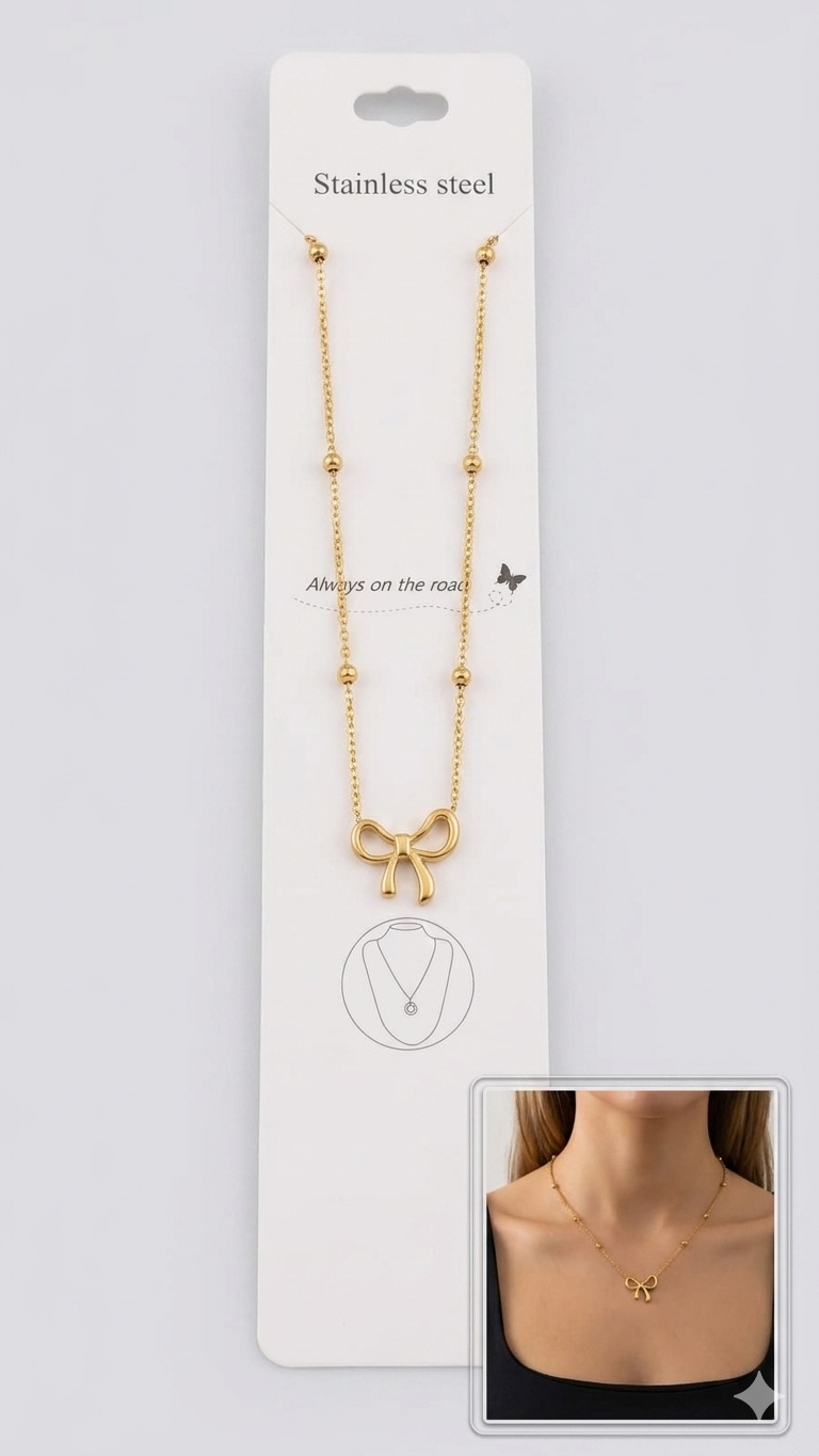Urban Glow Bow Pendant